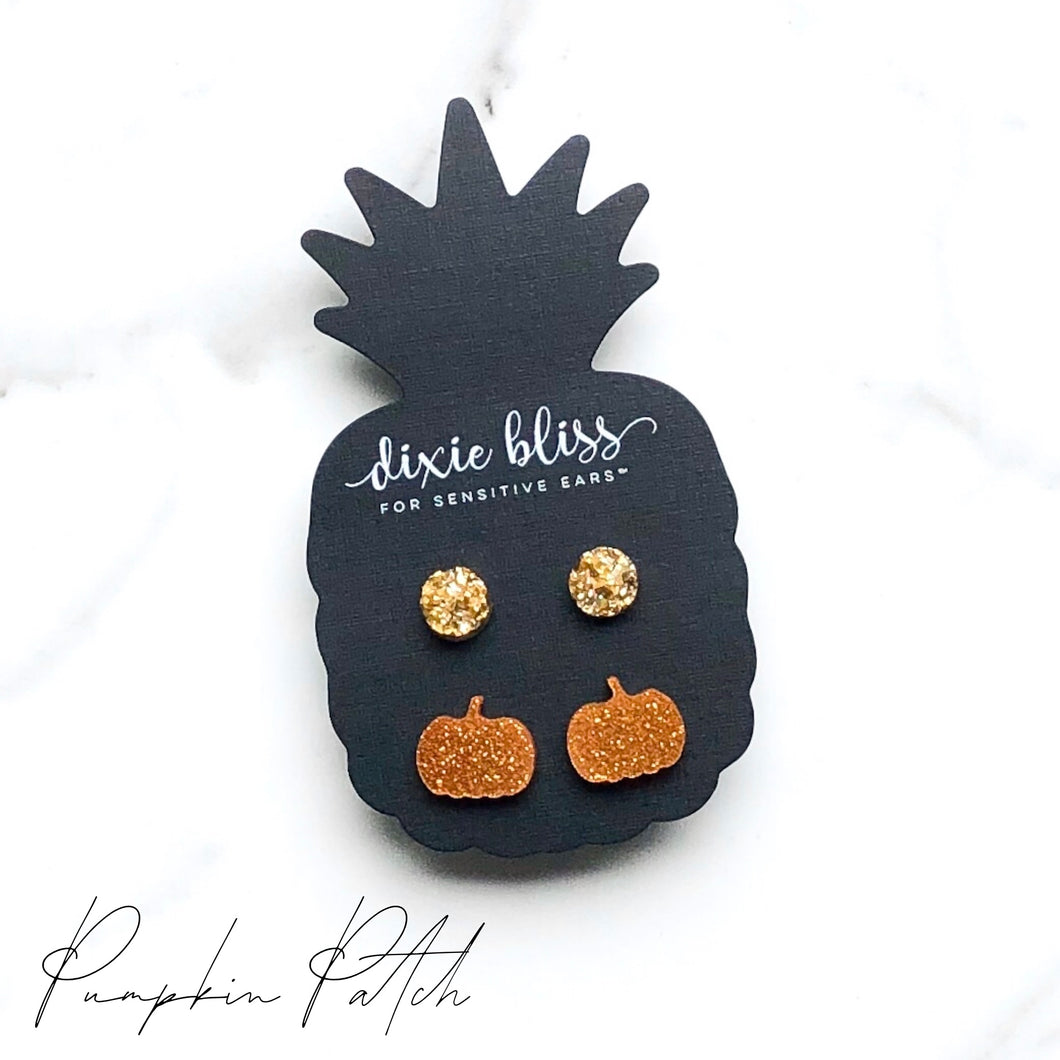 Pumpkin Patch Duo Stud Earrings