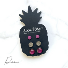 Load image into Gallery viewer, Dani Trio Stud Earrings by Dixie Bliss