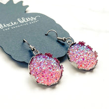Load image into Gallery viewer, Druzy Dream Dangle Earrings in Blush by Dixie Bliss