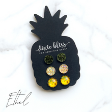 Load image into Gallery viewer, Ethel Trio Stud Earrings by Dixie Bliss