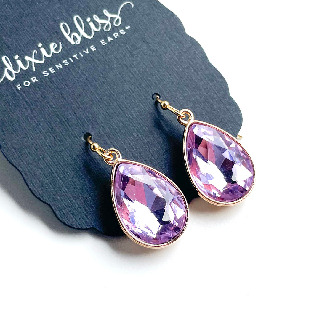 Lilac Drops Dangle Earrings