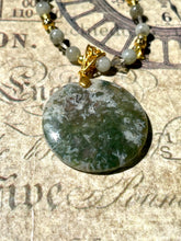 Load image into Gallery viewer, Moss Agate Gemstone Necklace