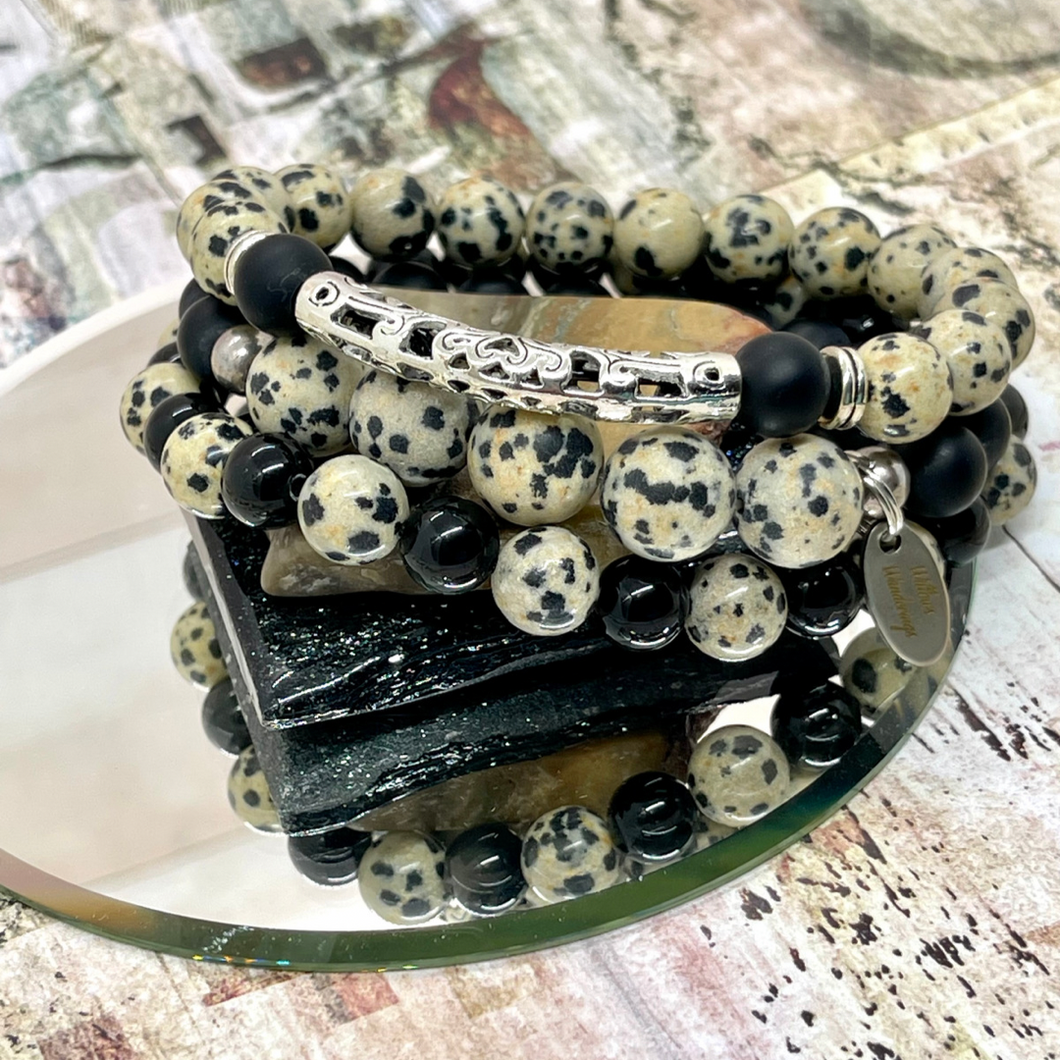 Dalmatian Bracelet Stack